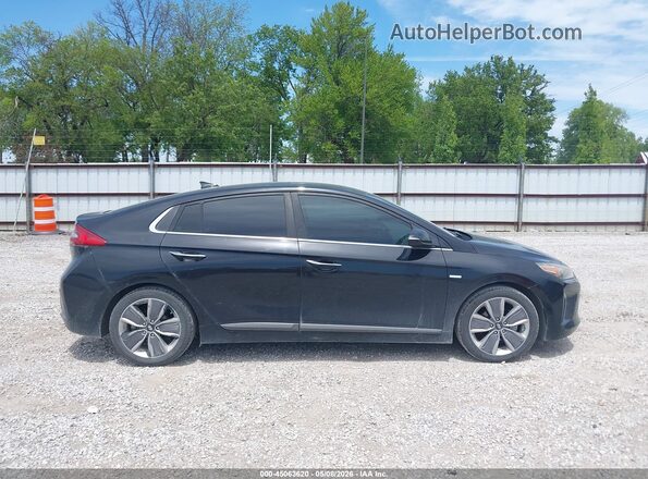KMHC85LC9JU059840 2018 HYUNDAI IONIQ HYBRID Черный Вид задней части салона