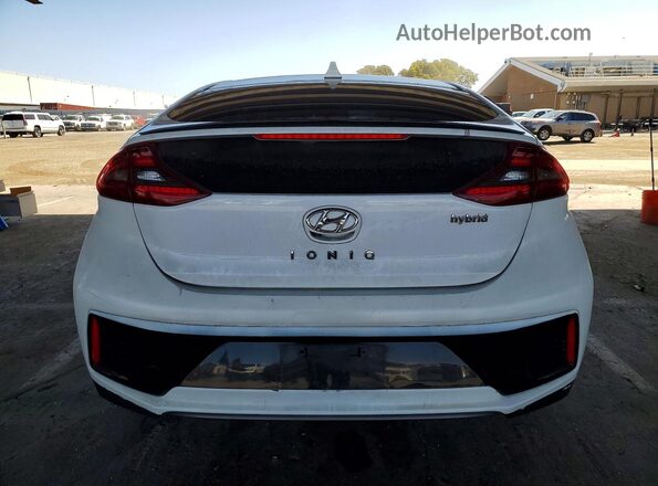 KMHC85LCXHU020958 2017 HYUNDAI IONIQ White Widok z tyłu