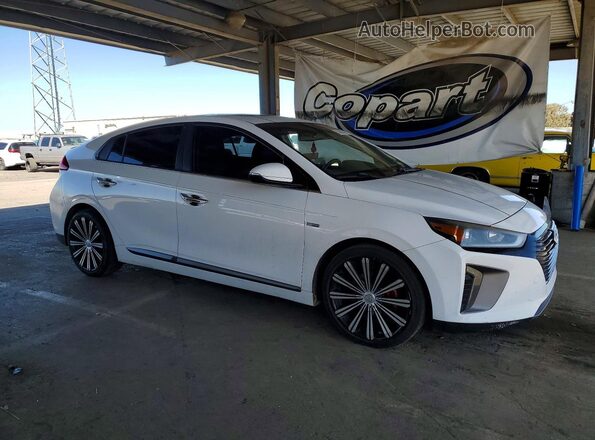 KMHC85LCXHU020958 2017 HYUNDAI IONIQ White Przód prawy