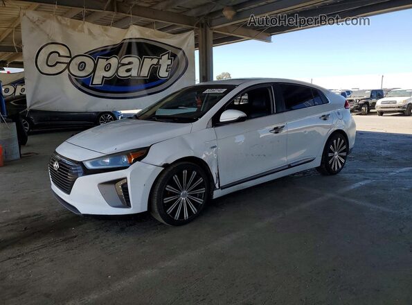 KMHC85LCXHU020958 2017 HYUNDAI IONIQ White Przód lewy