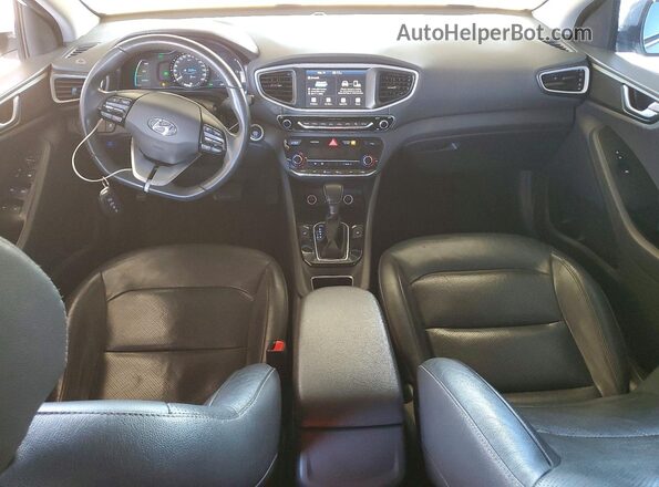 KMHC85LCXHU020958 2017 HYUNDAI IONIQ White Widok deski rozdzielczej
