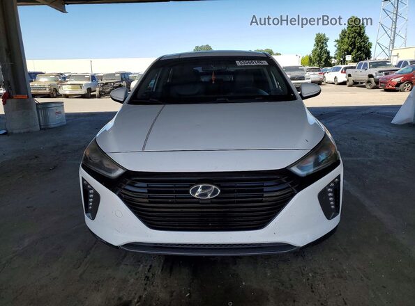 KMHC85LCXHU020958 2017 HYUNDAI IONIQ White Widok z przodu