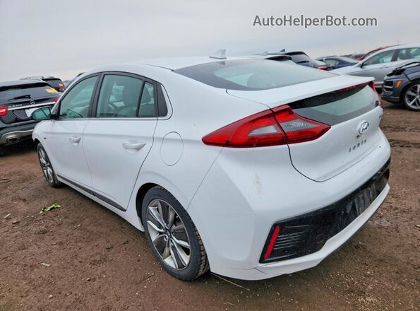 KMHC85LCXJU071687 2018 HYUNDAI IONIQ Белый Задняя левая четверть