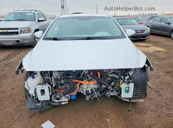 KMHC85LCXJU071687 2018 HYUNDAI IONIQ Белый Вид спереди