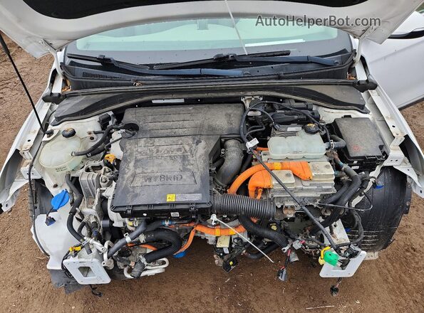 KMHC85LCXJU071687 2018 HYUNDAI IONIQ Белый Вид задней части салона