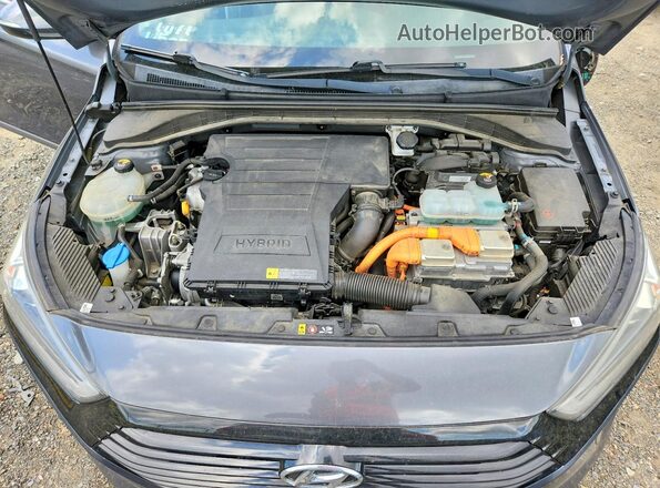 KMHC85LCXJU081765 2018 HYUNDAI IONIQ Gray უკანა სალონის ხედი