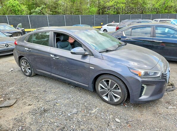 KMHC85LCXJU081765 2018 HYUNDAI IONIQ Gray წინა მარჯვენა