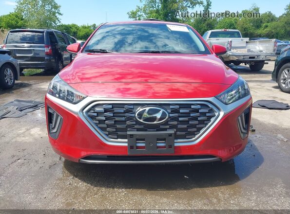 KMHC85LCXLU217203 2020 HYUNDAI IONIQ HYBRID Красный Вид задней части салона