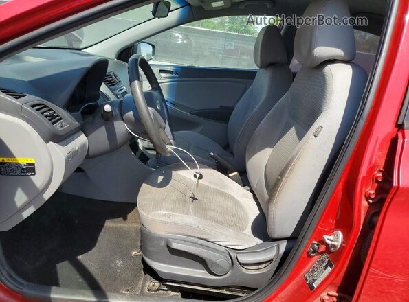 KMHCT4AE0GU020785 2016 HYUNDAI ACCENT Красный Вид салона спереди