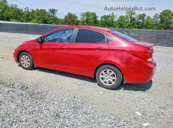 KMHCT4AE0GU020785 2016 HYUNDAI ACCENT Красный Задняя левая четверть