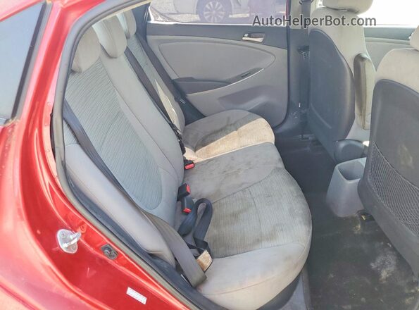 KMHCT4AE0GU020785 2016 HYUNDAI ACCENT Красный Вид задних сидений