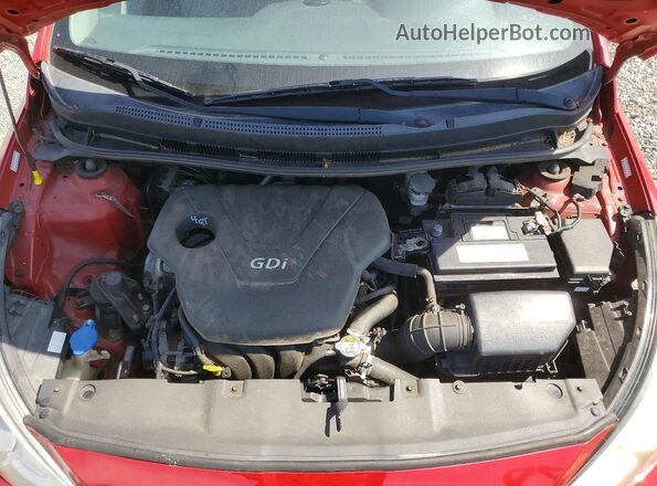 KMHCT4AE0GU020785 2016 HYUNDAI ACCENT Красный Вид задней части салона