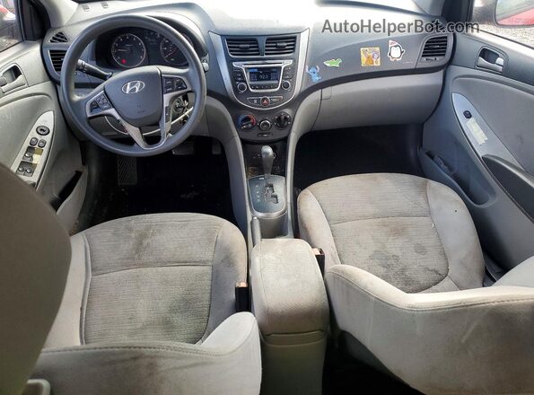 KMHCT4AE0GU138898 2016 HYUNDAI ACCENT Brown Widok deski rozdzielczej