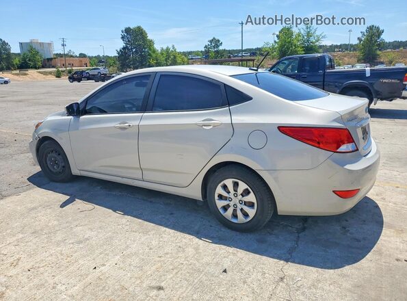KMHCT4AE0HU190985 2017 HYUNDAI ACCENT Бежевый Задняя левая четверть