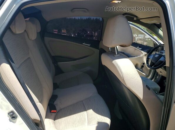 KMHCT4AE0HU190985 2017 HYUNDAI ACCENT Бежевый Вид задних сидений