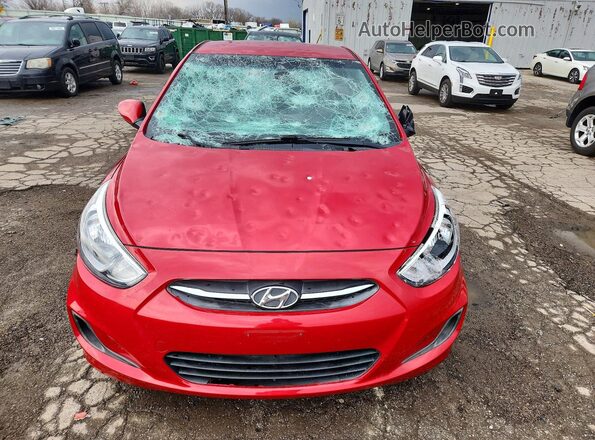 KMHCT4AE0HU240994 2017 HYUNDAI ACCENT Красный Вид спереди