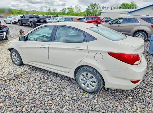 KMHCT4AE1GU967091 2016 HYUNDAI ACCENT Бежевый Задняя левая четверть