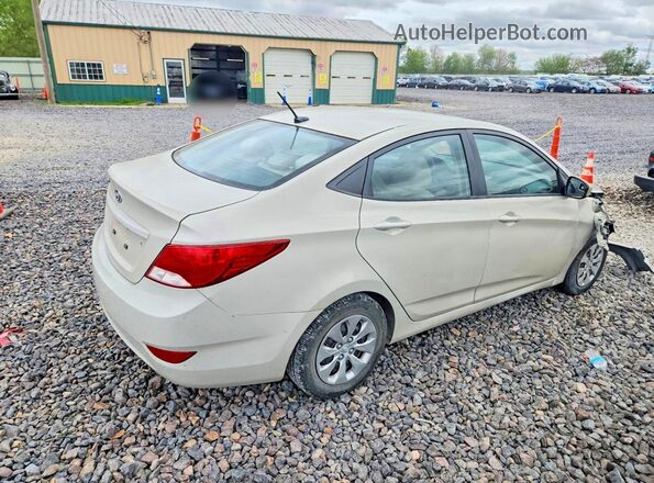 KMHCT4AE1GU967091 2016 HYUNDAI ACCENT Бежевый Задняя правая четверть