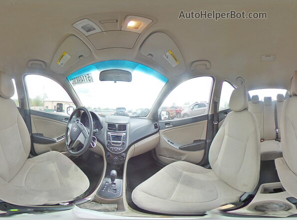KMHCT4AE1GU967091 2016 HYUNDAI ACCENT Бежевый Панорамный вид салона 360°
