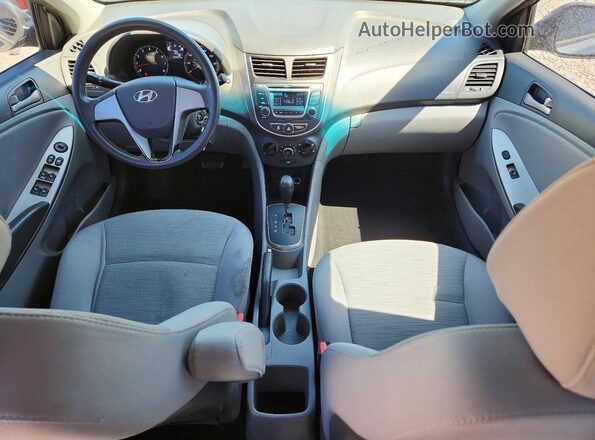 KMHCT4AE2GU063248 2016 HYUNDAI ACCENT Silver Widok deski rozdzielczej
