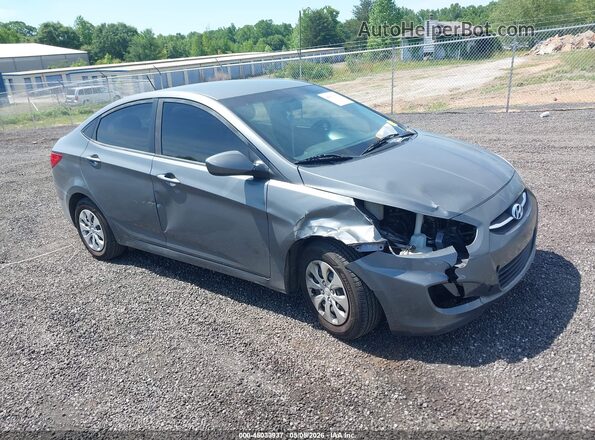 KMHCT4AE2GU068319 2016 HYUNDAI ACCENT Серый Передняя правая четверть