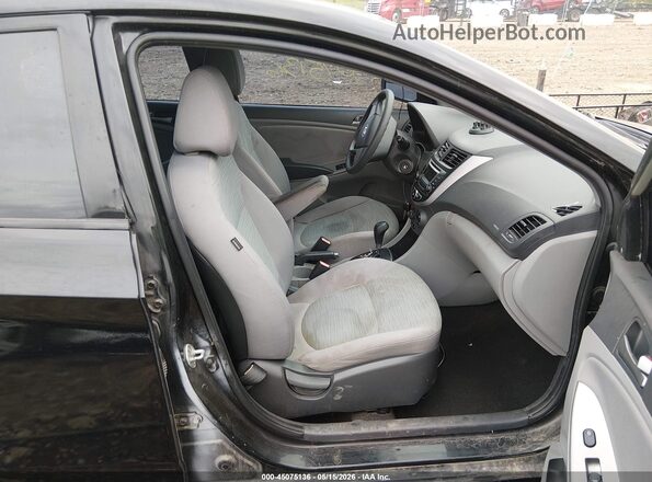 KMHCT4AE2GU134951 2016 HYUNDAI ACCENT Black წინა სალონის ხედი