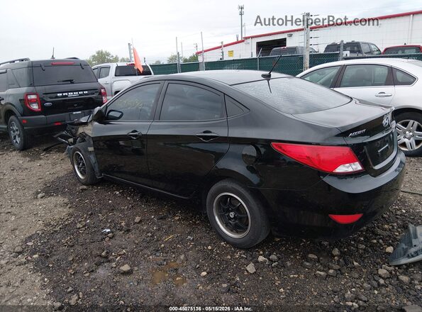KMHCT4AE2GU134951 2016 HYUNDAI ACCENT Black უკანა მარცხენა