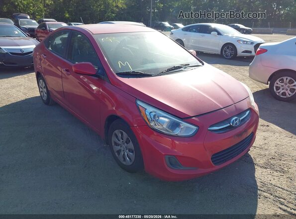 KMHCT4AE2GU135131 2016 HYUNDAI ACCENT Red Առջևի աջ