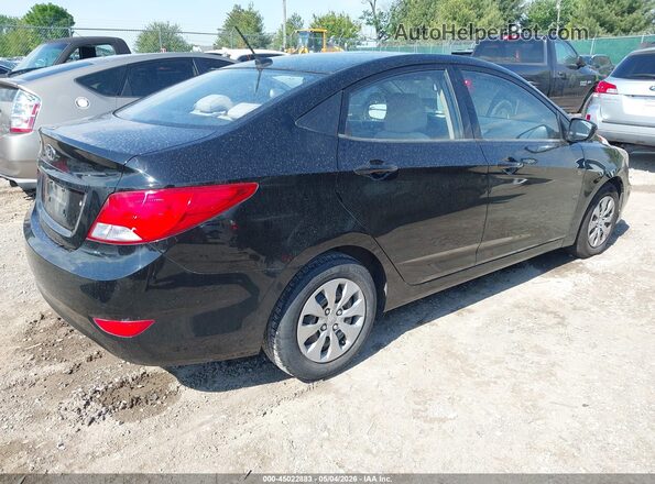 KMHCT4AE2GU955452 2016 HYUNDAI ACCENT Black Tył prawy