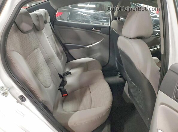 KMHCT4AE2HU294605 2017 HYUNDAI ACCENT Белый Вид задних сидений