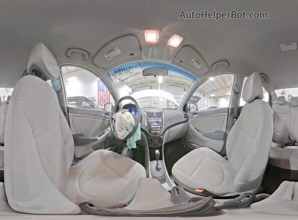 KMHCT4AE2HU294605 2017 HYUNDAI ACCENT Белый Панорамный вид салона 360°