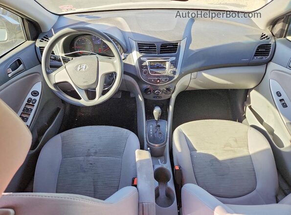 KMHCT4AE3GU161074 2016 HYUNDAI ACCENT Серебряный Вид панели приборов