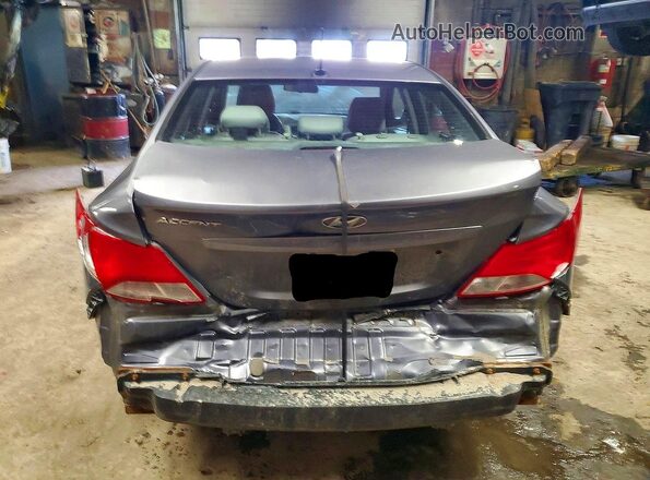 KMHCT4AE3HU204345 2017 HYUNDAI ACCENT Gray Вид ззаду