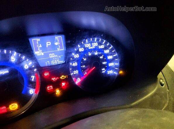 KMHCT4AE3HU204345 2017 HYUNDAI ACCENT Gray Вид щитка приладів