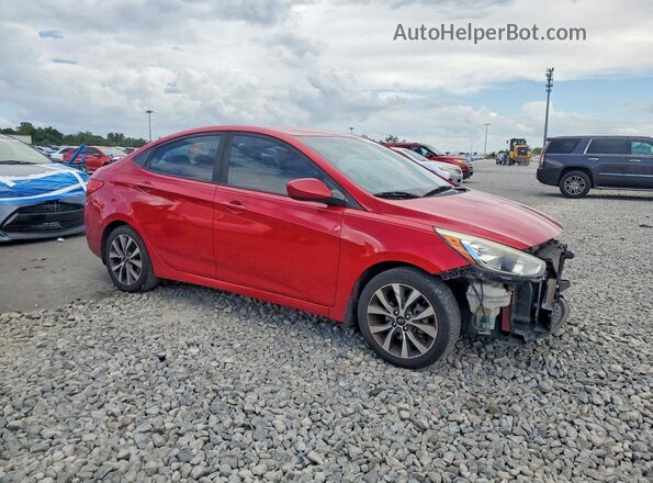 KMHCT4AE3HU343536 2017 HYUNDAI ACCENT Красный Передняя правая четверть