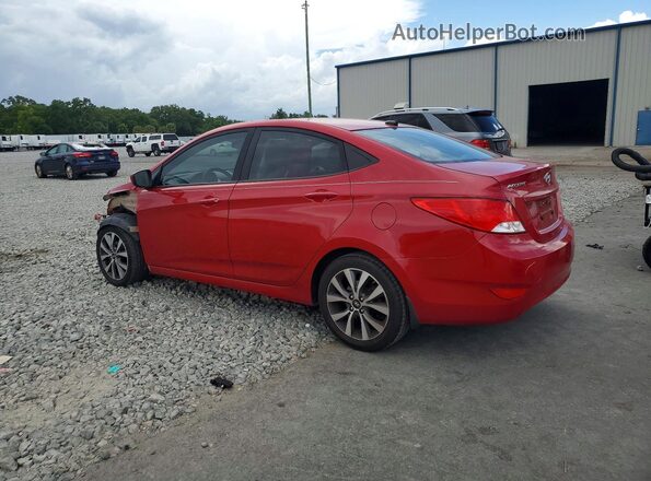 KMHCT4AE3HU343536 2017 HYUNDAI ACCENT Красный Задняя левая четверть
