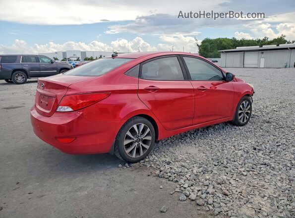 KMHCT4AE3HU343536 2017 HYUNDAI ACCENT Красный Задняя правая четверть
