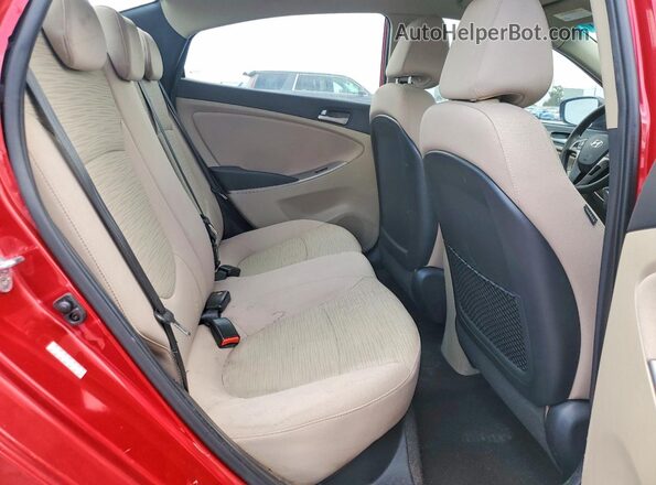 KMHCT4AE3HU343536 2017 HYUNDAI ACCENT Красный Вид задних сидений