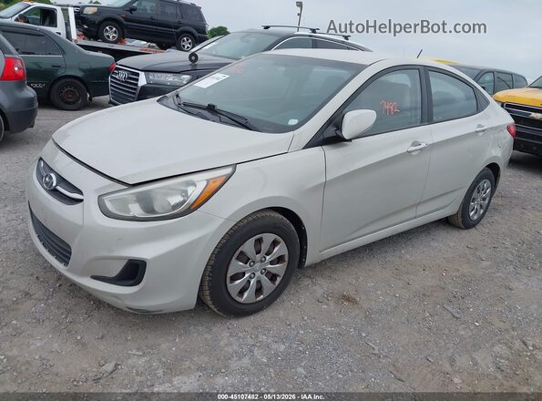 KMHCT4AE4GU002922 2016 HYUNDAI ACCENT Cream Przód lewy