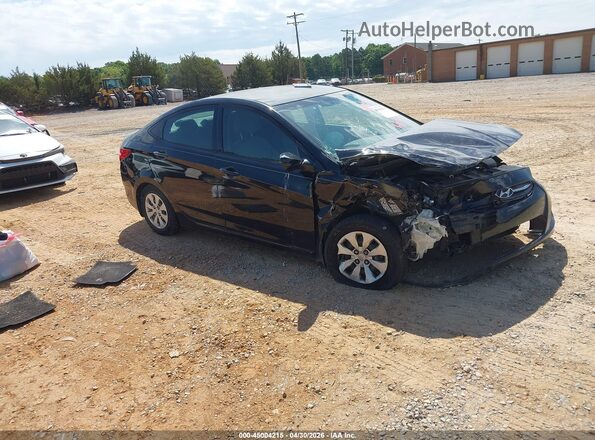 KMHCT4AE4GU075871 2016 HYUNDAI ACCENT Black Przód prawy