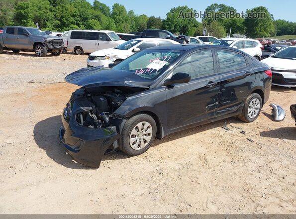KMHCT4AE4GU075871 2016 HYUNDAI ACCENT Black Przód lewy