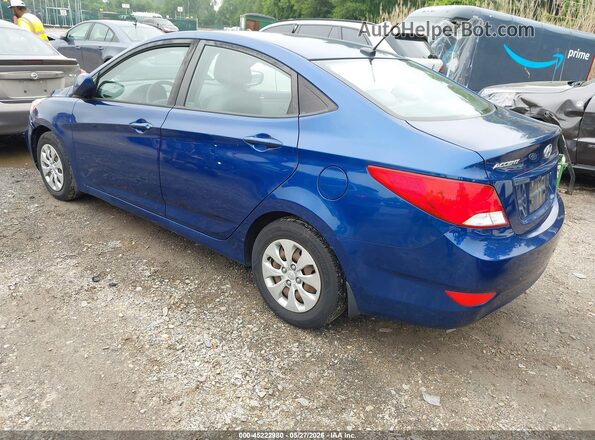 KMHCT4AE4GU145904 2016 HYUNDAI ACCENT Blue უკანა მარცხენა