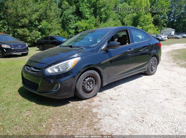 KMHCT4AE4GU165151 2016 HYUNDAI ACCENT Black Przód lewy
