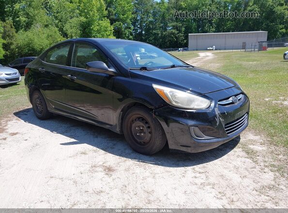 KMHCT4AE4GU165151 2016 HYUNDAI ACCENT Black Przód prawy