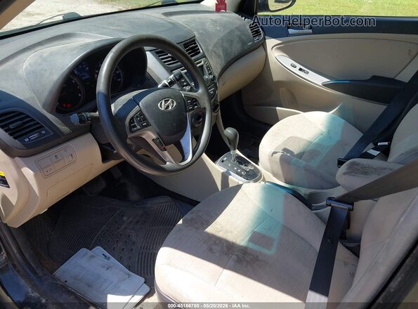 KMHCT4AE4GU165151 2016 HYUNDAI ACCENT Black Widok deski rozdzielczej