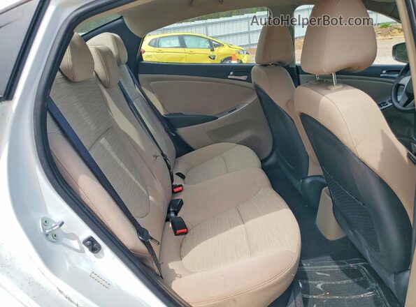 KMHCT4AE4GU973144 2016 HYUNDAI ACCENT Белый Вид задних сидений
