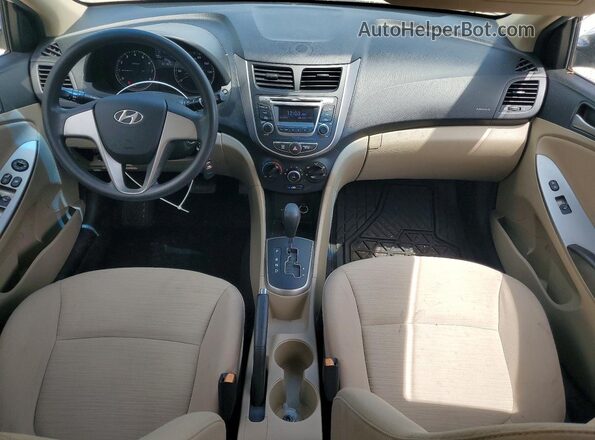 KMHCT4AE4GU973144 2016 HYUNDAI ACCENT Белый Вид панели приборов