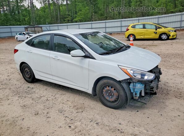 KMHCT4AE4GU973144 2016 HYUNDAI ACCENT Белый Передняя правая четверть
