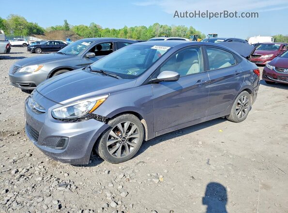 KMHCT4AE4HU271617 2017 HYUNDAI ACCENT Gray Przód lewy