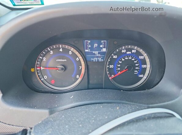KMHCT4AE4HU297831 2017 HYUNDAI ACCENT Gray Vista del cuadro de instrumentos